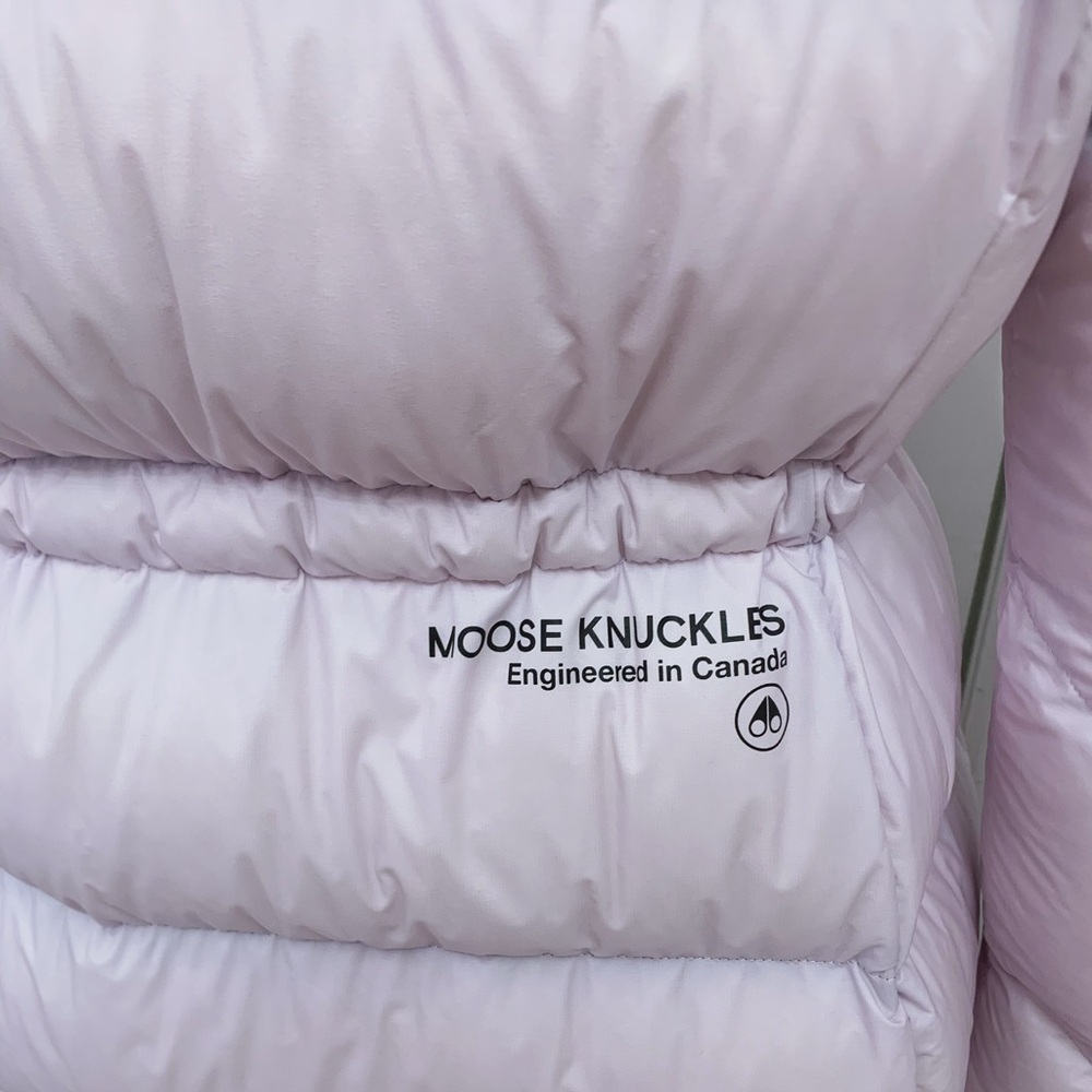Moose Knuckles Women’s Lightweight Parka Coat Belle Cote Lilac - Picture 7 of 10